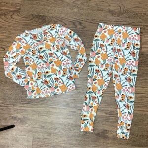 Milkmaid Goods Floral Print Top and Leggings Lounge Set